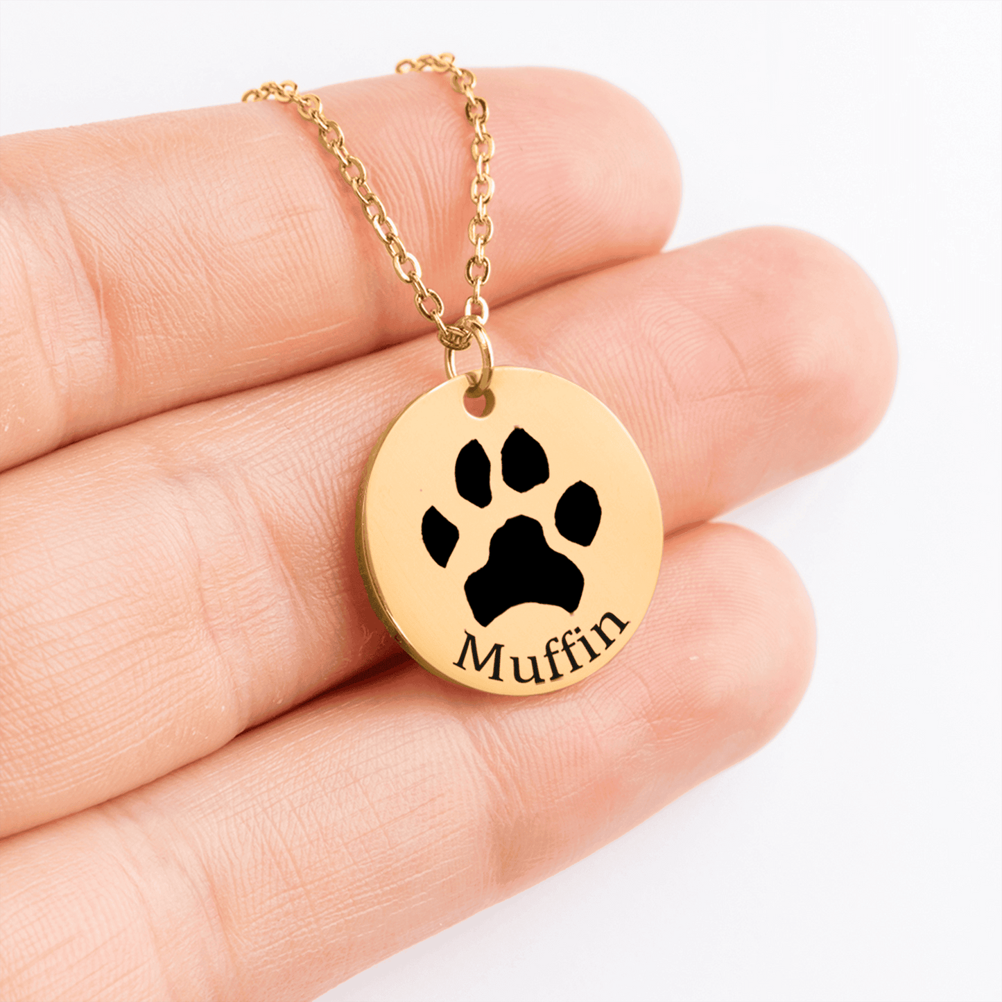 Custom Paw Print Necklace