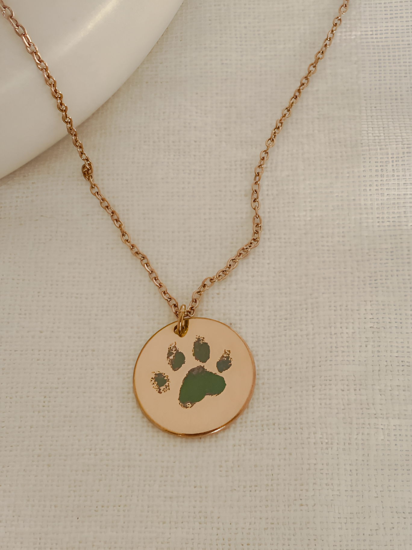 Custom Paw Print Necklace