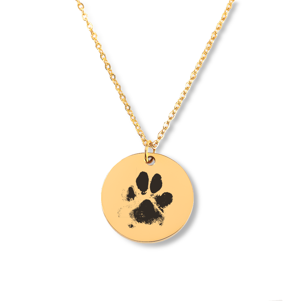 paw print necklace