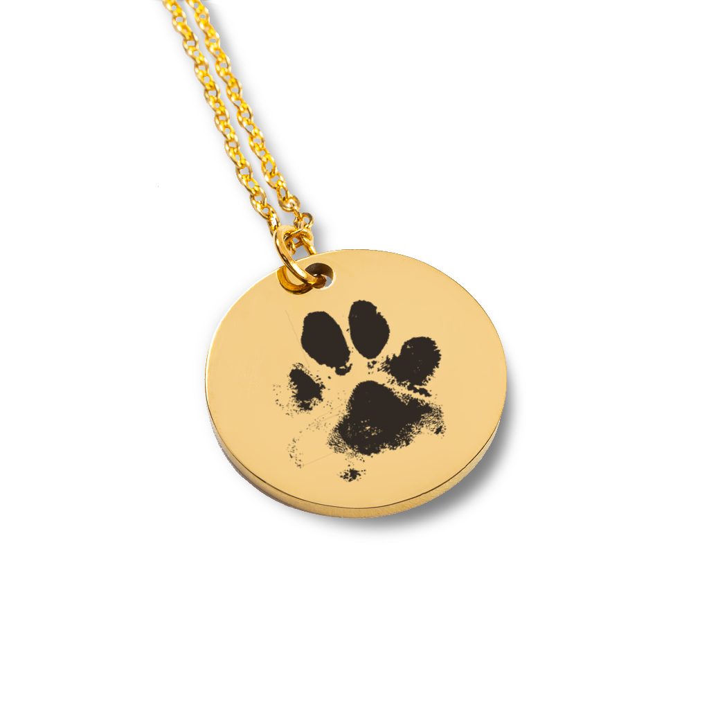 paw print necklace