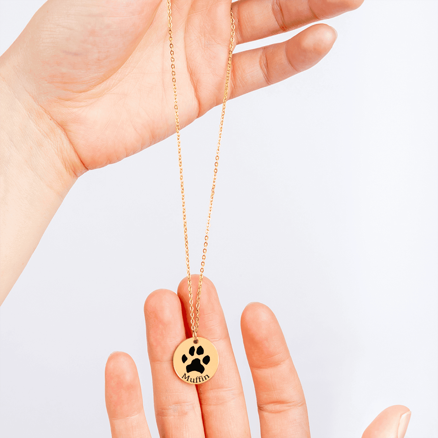 Custom Paw Print Necklace